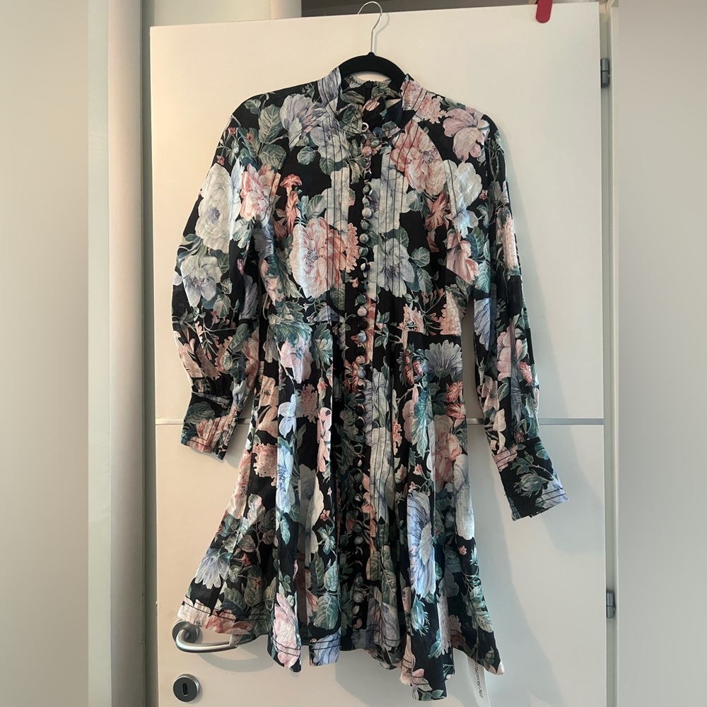 Zimmermann Floral High-Neck Dress - Picture 3 of 6